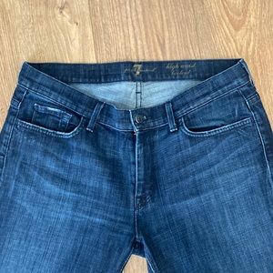 7 for all mankind high waist bootcut denim